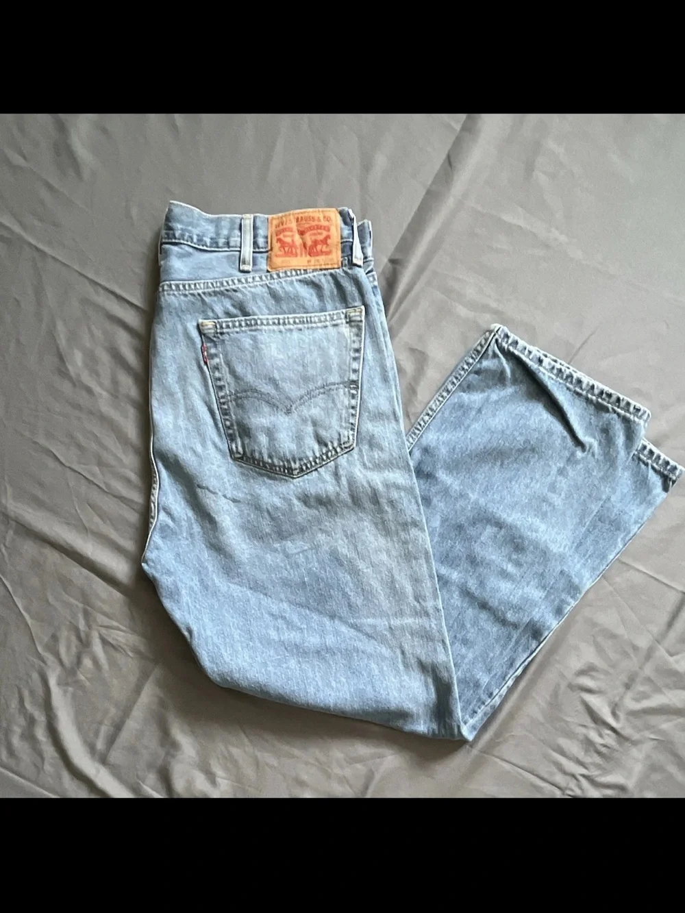 Levi's 505 Mens Light Wash Blue Cotton Denim Jeans